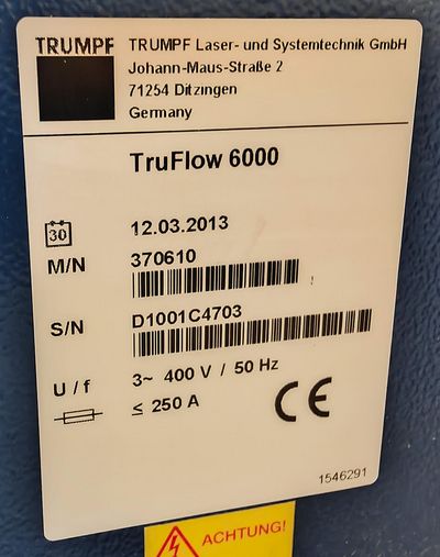 Trumpf TruLaser 5030 - CO2-Laserschneidmaschine