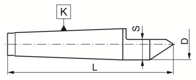 Bison 8730 - 60° Zentrierspitze mit halber Spitze