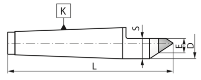 Bison 8731 - 60° Zentrierspitze mit halber Spitze und Hartmetalleinsatz