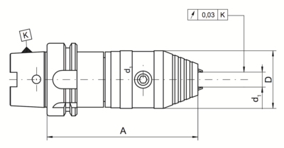 Bison 5392 - Bohrfutter links und rechts Rotation - Montage mit einem Schraubenschlüssel